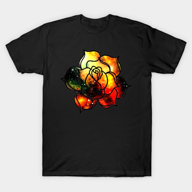 Space Flower T-Shirt by MarkusMikaelH